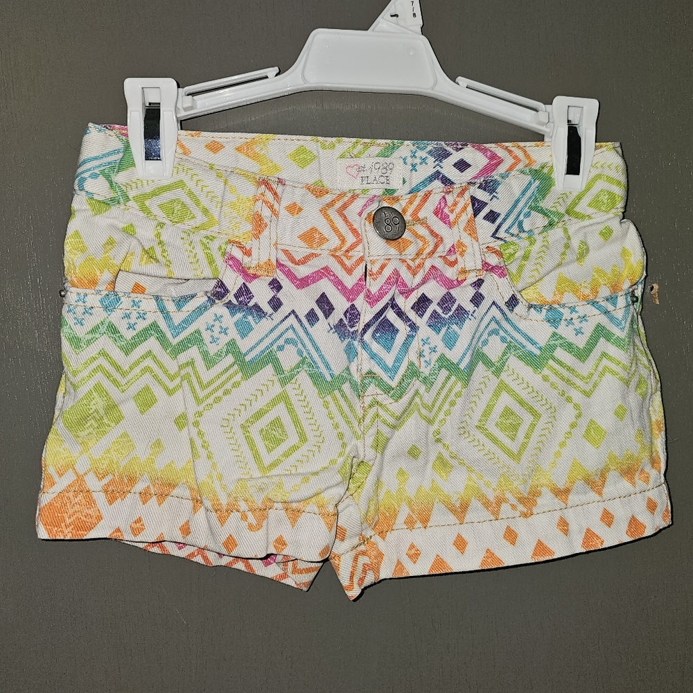 The Children's Place Colorful Geometric Jean Shorts